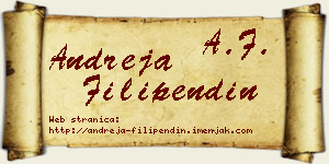 Andreja Filipendin vizit kartica